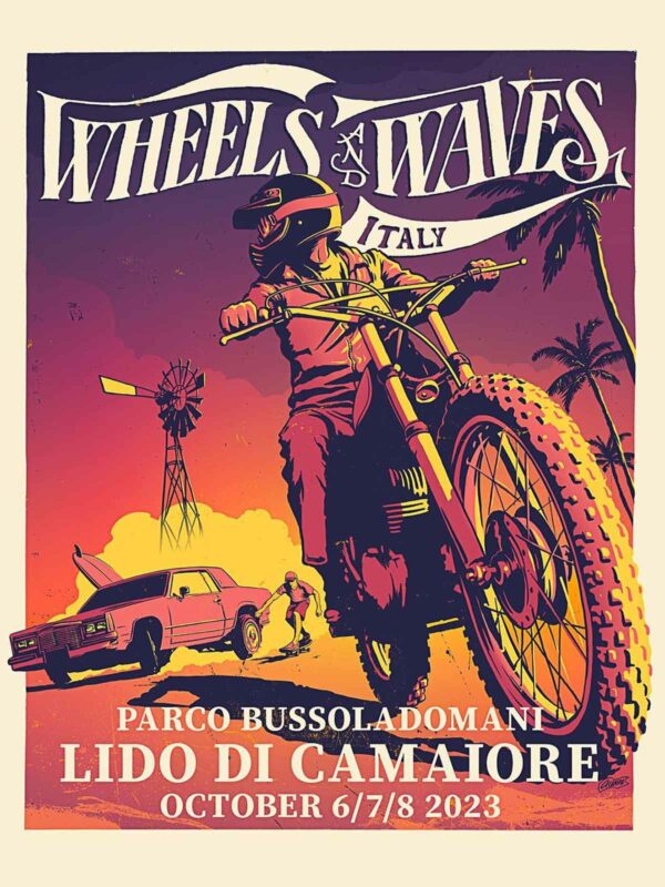 WAW ITALY EDITION 2 POSTER Wheels and Waves